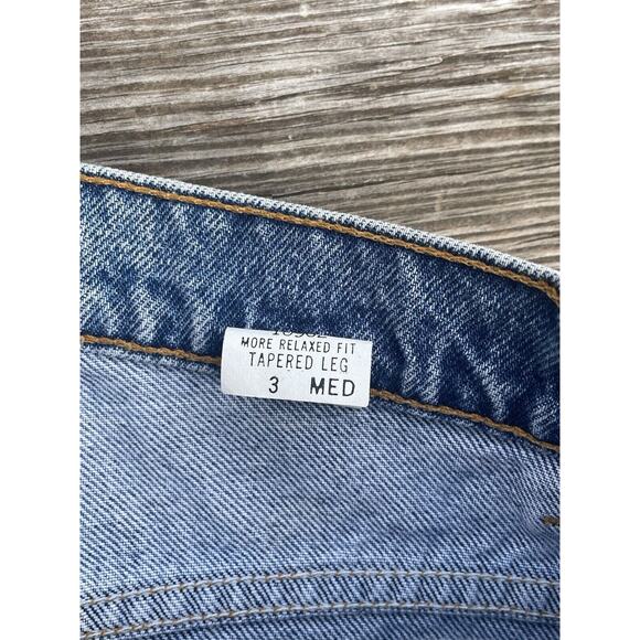 Vintage 1996 Levis More Relaxed Fit Tapered Leg Orange Tab Jeans Sz 3 13x32 USA - Picture 7 of 10